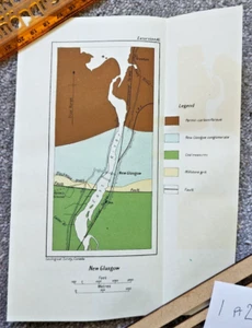 1913 Antique Geological Map of New Glasgow, Nova Scotia - Canada - Picture 1 of 1