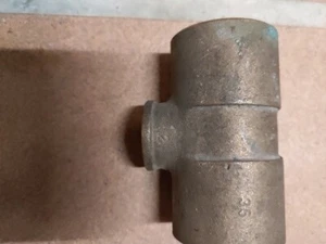 Messing T-Stück Lötfitting 35 / 1/2" IG - Bild 1 von 3