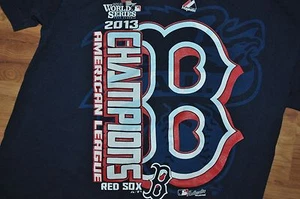Camiseta pequeña Boston Redsox 2013 campeones de la liga americana 18 pulgadas pit to pit - Imagen 1 de 2
