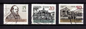 102030/ DDR 1989 – Mi 3238-3240 – Erste deutsche Eisenbahn – gestempelt - Picture 1 of 1