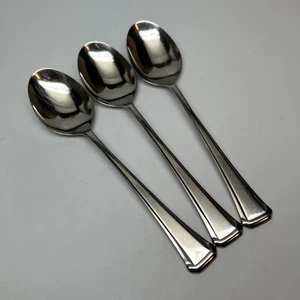 ONEIDA SSS Stainless "MAESTRO - ST LEGER" 3 SOUP SPOONS 6-7/8" Glossy USA - Picture 1 of 2