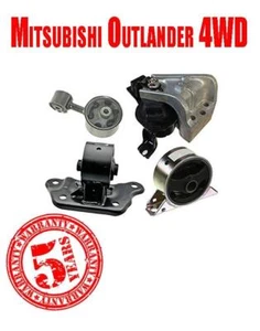 4 Pcs Engine Mounts for Outlander Automatic Trans 4 Wheel Drive 2.4L 03-06 - Picture 1 of 7