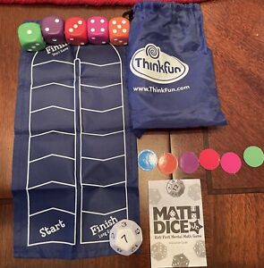 ThinkFun Math Dice Fun Jr Game that Teaches Mental Math Skills to Kids Age 8 +