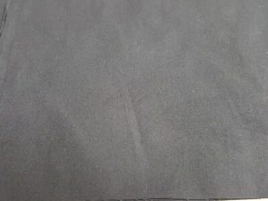 Black Solid Poly Cotton Black Fabric Broadcloth 60" Wide By The Half Yard - Picture 1 of 1