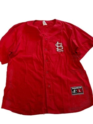 Mens VINTAGE 2000 Red St.t Louis Cardinals #25 Mark McGwire Jersey Shirt Sz L - Image 1 of 4