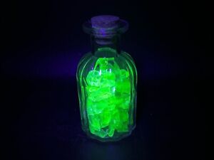 Large Uranium Glass Vial