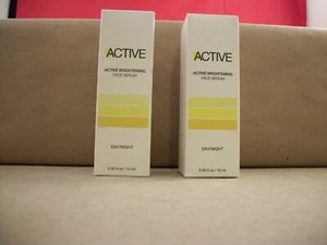 2 New ACTIVE Day/Night Active Brightening Face Serum - .5 FL OZ Each - Picture 1 of 6