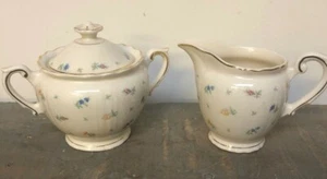 Syracuse China Federal SUZANNE Creamer and Sugar with Lid - Picture 1 of 7