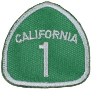 Patch Mini Highway 1 California - distintivo ricamato CA Hwy One 1-3/8" (ferro su) - Foto 1 di 1