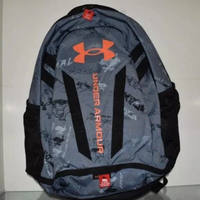 Mochila Under Armour Hustle 5.0 1361176 020 gris/naranja corre como un animal nueva con etiquetas Foto 1 de 4