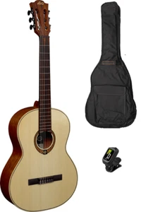 GUITARE CLASSIQUE EPICEA 4/4 VERNIS BRILLANT   LAG OCCITANIA OC88 + ACCESSOIRES - Picture 1 of 5