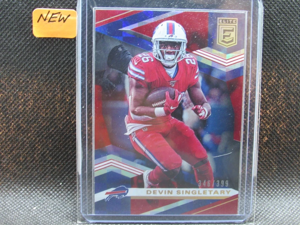 2020 DEVIN SINGELTARY 346/399 DONRUSS ELITE CRACK ICE ROOKIE CARD BILLS - Image 1 of 1