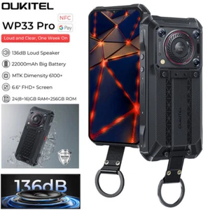 22000mAh OUKITEL WP33 PRO 5G Rugged Mobile 4G LTE Phone Waterproof Big Speaker - Picture 1 of 12