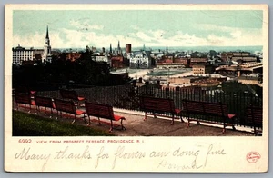 Postcard Providence RI c1902 View from Prospect Terrace Undivided Back - Picture 1 of 2