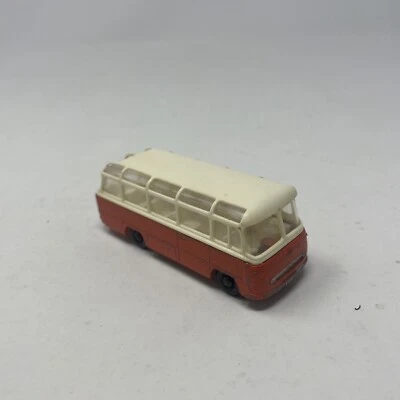 Caja de cerillas vintage Lesney Mercedes Coach 68 naranja hecha en Inglaterra Foto 1 de 4