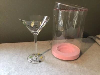 Minx 6oz Martini Glass Goblet Flirtini Recipe Pineapples - Image 1 of 4
