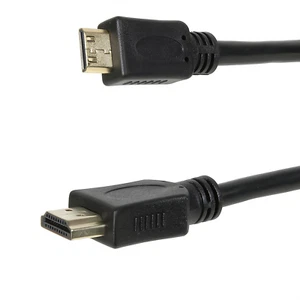 HDMI Kabel Adapterkabel 4K UHD 3D HEAC FullHD HDMI-A zu HDMI-C Stecker HighSpeed - Bild 1 von 6