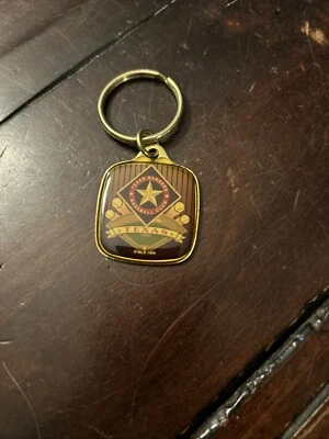 TEXAS RANGERS Vintage 1994 Team Logo MLB Baseball Metal Key Ring - Image 1 of 4