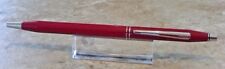 Cross VINTAGE Classic Century Ballpoint Pen Red Double Silver Band USA MADE