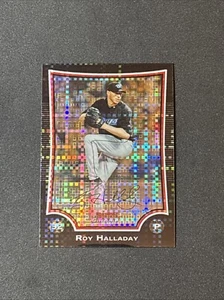 2009 Bowman Chrome Roy Halladay /250 X-Fractor #116 Blue Jays - Picture 1 of 2