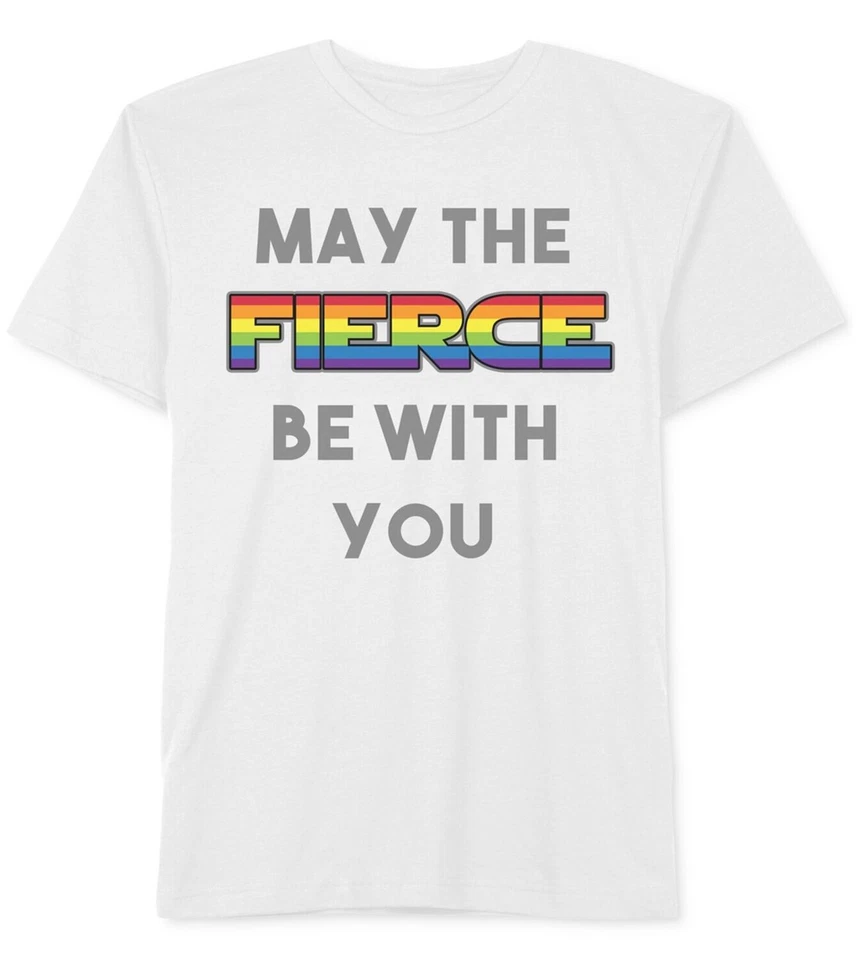Nueva Camiseta Jem Para Hombres May The Fierce Be With You Gráfica Cuello Redondo Blanca Camiseta M Foto 1 de 1