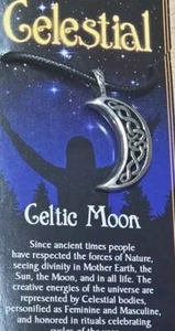 Himmlischer Keltischer Mond Anhänger Wicca Pagan Made in USA Neu - Bild 1 von 2