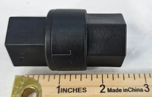 1/2" FNPT x 1/2" FNPT Polypropylene Check Valve FKM Seals Viton Black 0300366 - Picture 1 of 2