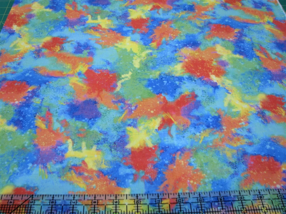 3 Yards Quilt Cotton Fabric - Timeless Treasures Pastel Rainbow Color Explosion - Image 1 of 1