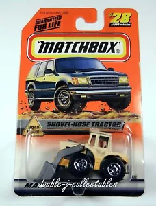 1999 Matchbox Road Work SHOVEL-NOSE TRACTOR Beige #28 - Picture 1 of 3