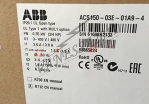 UN NUEVO INVERSOR ABB ACS150-03E-01A9-4 220V 0,55 KW - Imagen 1 de 1