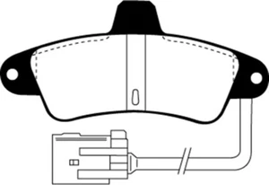 EBC for 95-00 Ford Contour 2.0 Greenstuff Rear Brake Pads - ebcDP2965 - Picture 1 of 8