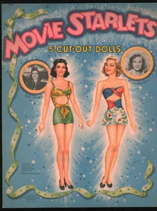 GAIL RUSSELL OLGA SAN JUAN + 3 Paper Dolls Whitman #960 - 1946 UNCUT & MINT RARE - Bild 1 von 2