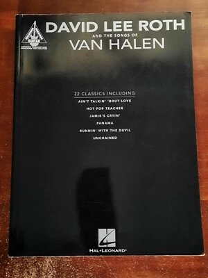 DAVID LEE ROTH & THE SONGS VAN HALEN GUITAR TABLATURE SONG BOOK TAB HAL LEONARD - Image 1 of 4