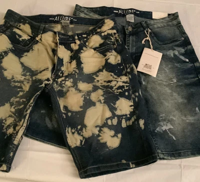 Pantalones cortos de mezclilla Allure Acid Wash talla 11 Foto 1 de 4