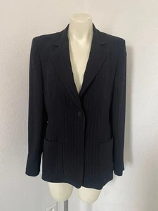 Max Mara blazer black stripe size 10 bm25 - Picture 1 of 5