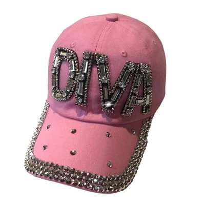 Sombrero de diva con estrás Popfizzy para mujer, regalos de diva deslumbrantes, rosa brillante... Foto 1 de 4