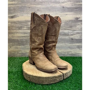 Stivali da cowboy Tanner Mark donna - taglia 8 - marroni punta quadrata stile TML201383 - Foto 1 di 13