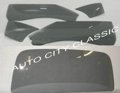 Juego de vidrio Oldsmobile Cutlass 442 1969 2 puertas techo rígido cuarto trasero gris Foto 1 de 4