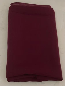 Vintage halbtransparenter Chiffonstoff: 44" x 2 yds - dunkelrot - Bild 1 von 4