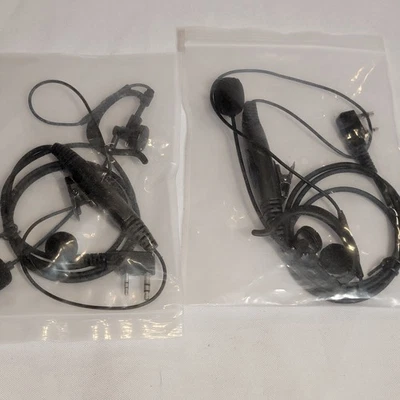 TWAYRDIO Walkie Talkie Earpiece Headset Pack of 2 Compatible Kenwood 2-Pin - Image 1 of 4