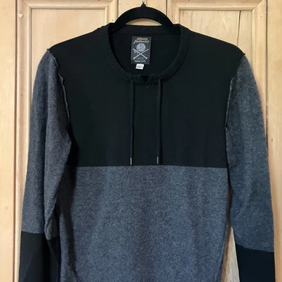 Diesel Industry Womens Colorblock Wool Designer Sweater Size Small Gray FA EXC - Image 1 of 4