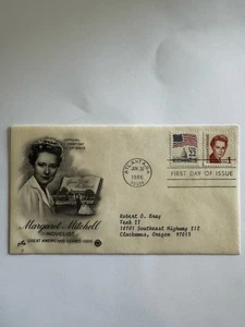 1986 Margaret Mitchell First Day Issue Envelope Stamp - Novelist - Picture 1 of 3