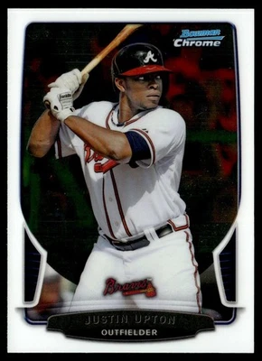 2013 Bowman Chrome Justin Upton Atlanta Braves #96 - Image 1 of 2