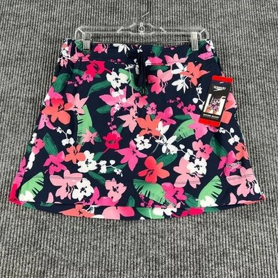 Speedo Skort Womens Size Medium Blue Pink Floral Active Tennis Golf New - Image 1 of 4