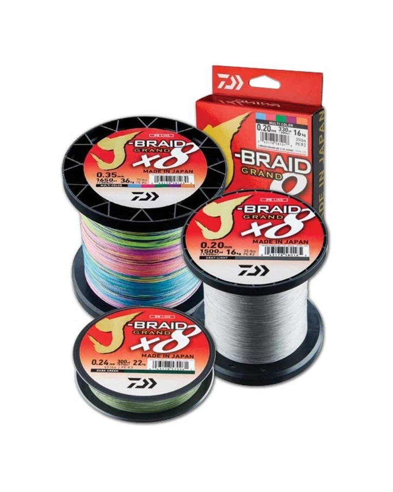 Trenzado J-Braid X8 Grand 270m 0,18mm Daiwa Foto 1 de 1