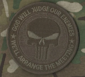 ARMY RANGER RGT vêlkrö 4" PARCHE: DIOS JUZGARÁ A NUESTROS ENEMIGOS ORGANIZAREMOS REUNIÓN - Imagen 1 de 10