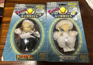 2 Vintage 1997 Teenie Baby Alien Buddies Al-Viz Baby - Kopf leuchtet dunkel - versiegelt - Bild 1 von 2