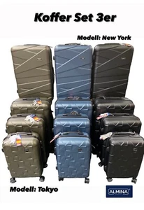 Almina Koffer Hartschalenkoffer Kofferset Reisekoffer M bis XL im Set o. Einzeln