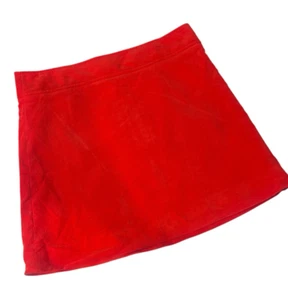 Minifalda retro Hipster J Crew de pana para mujer talla 8 naranja brillante rojo - Imagen 1 de 9