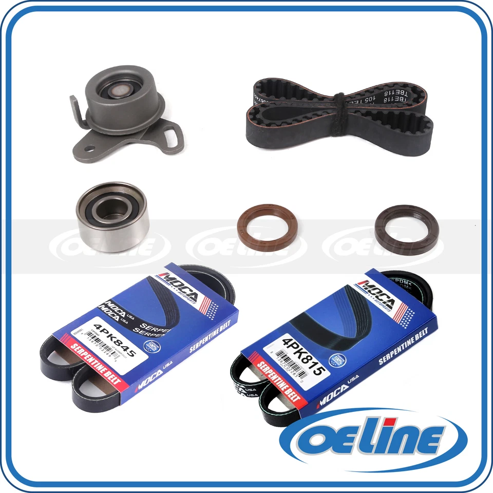 For 2001-2011 Hyundai Accent Kia Rio 1.6L L4 Timing Belt Kit Serpentine Belt Set - Image 1 of 4